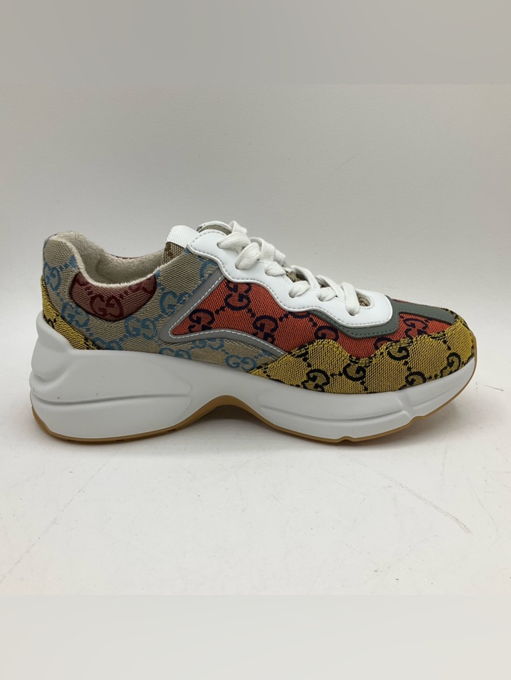 Gucci Rhyton GG Monogram Canvas Sneaker Shoes Size 36+ (US 6.5) - Picture 11 of 16